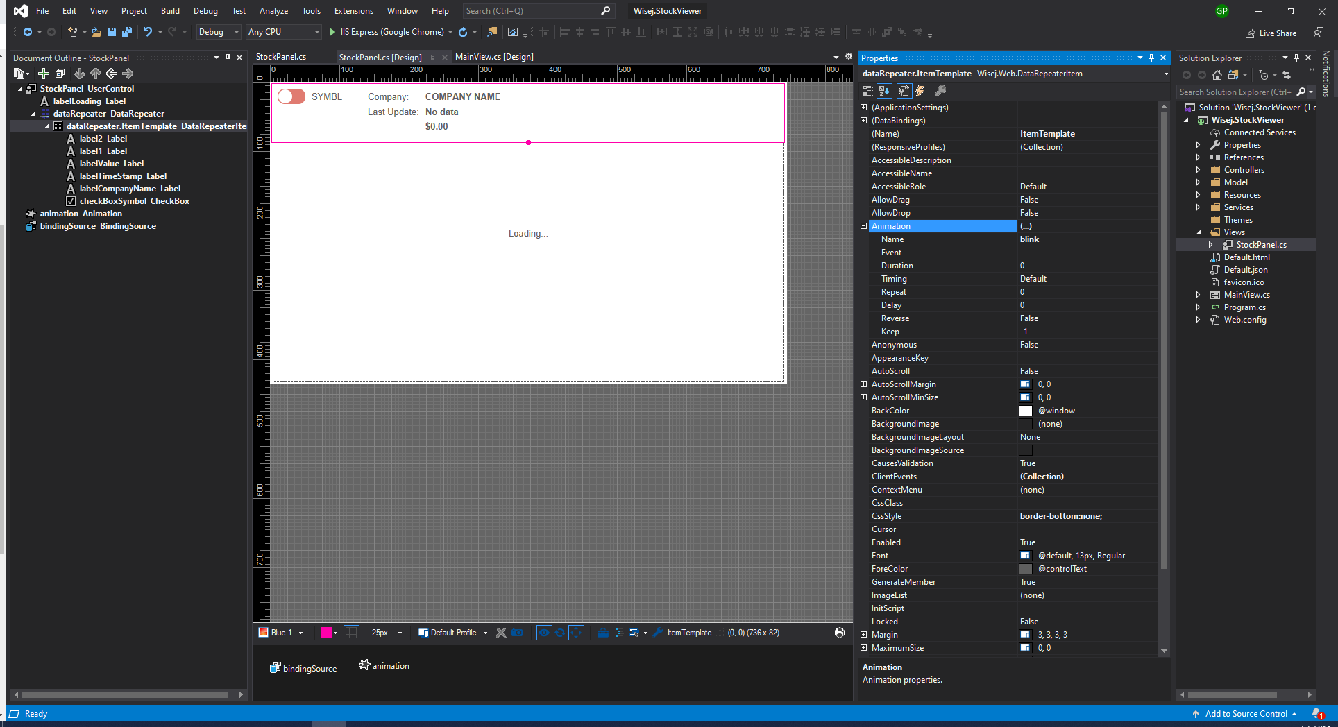 Animation properties